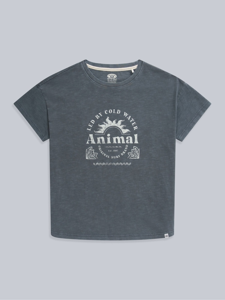 Animal Grey Womens Phoenix Organic T-Shirt - Image 1 of 4