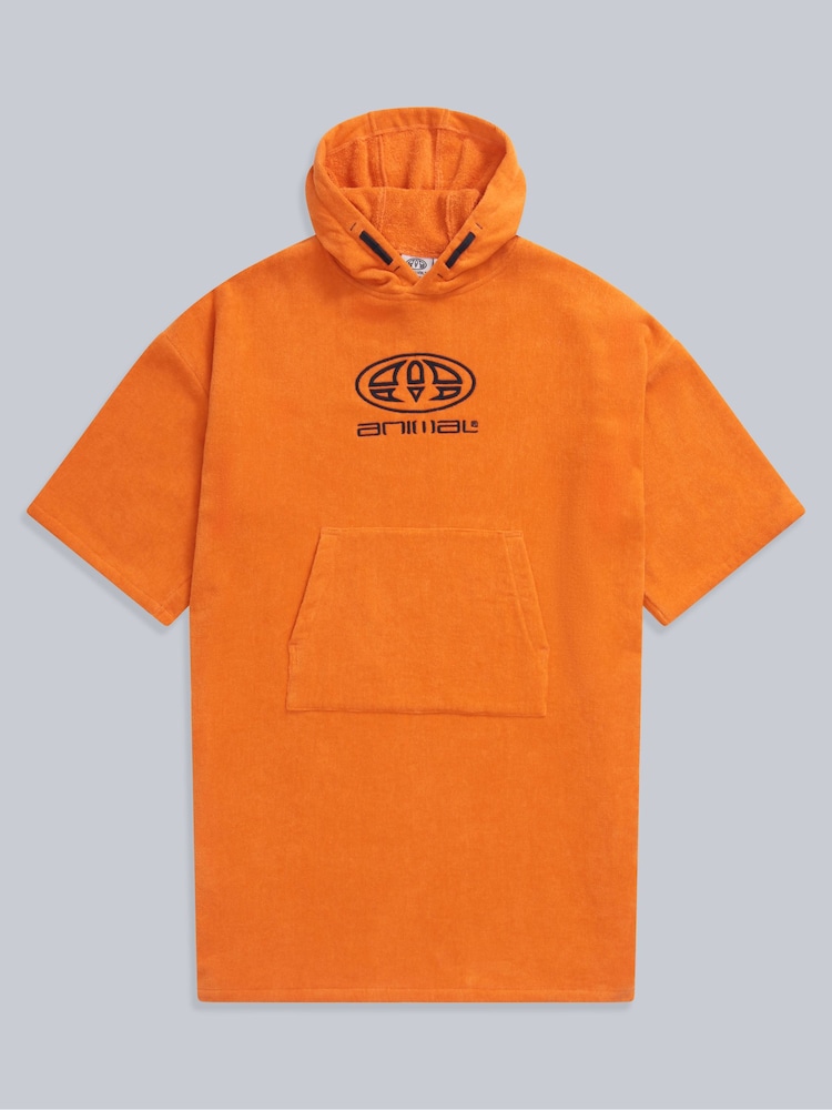 Animal Orange Gill Kids Towelling Changing Poncho - Image 1 of 4