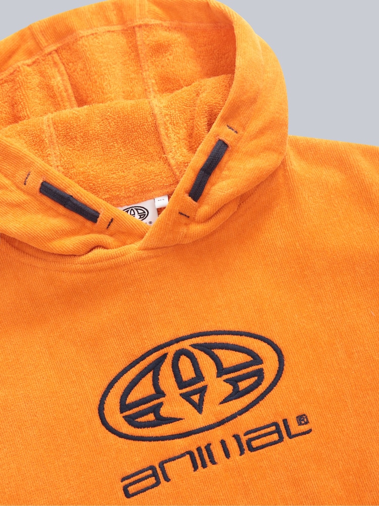Animal Orange Gill Kids Towelling Changing Poncho - Image 3 of 4