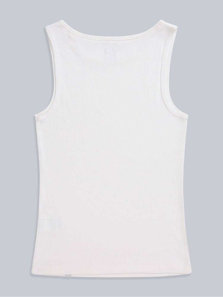 Animal White Womens Ribbed Tank - Image 2 of 4