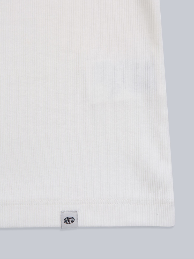 Animal White Womens Ribbed Tank - Image 3 of 4