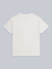 Animal White Phoenix Stripe Womens Organic T-Shirt - Image 6 of 8