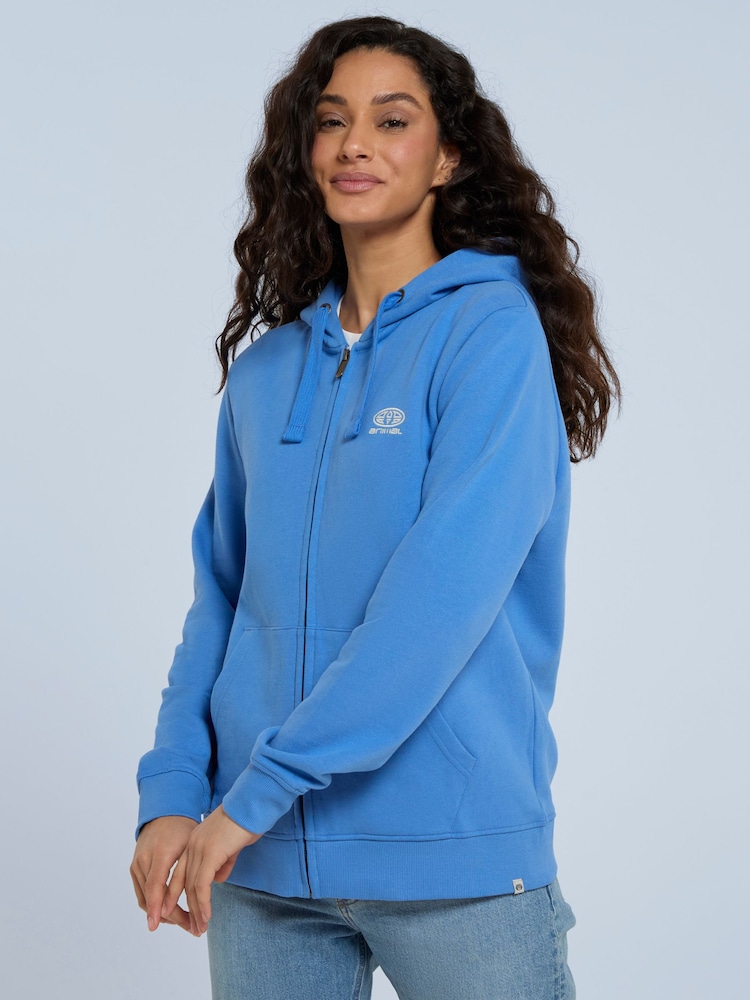 أزرق - Animal Womens Nikki Zip Hoodie - صورة 1 من 7