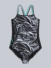 Animal Black Strappy Zora Womens Swimsuit - Image 1 of 5