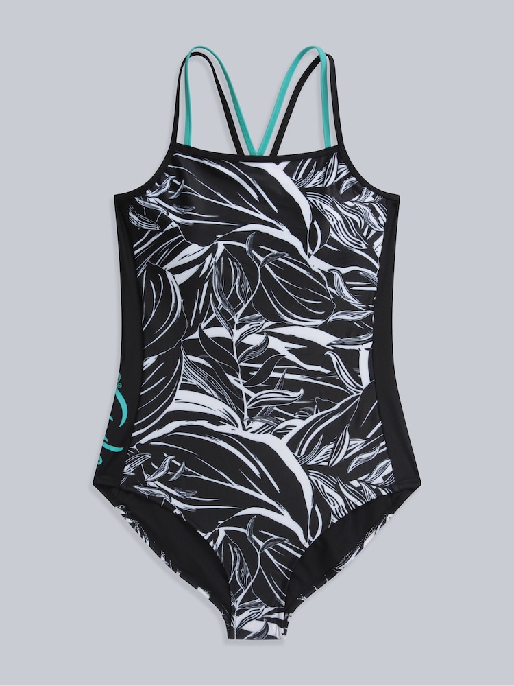 Animal Black Strappy Zora Womens Swimsuit - Image 1 of 5