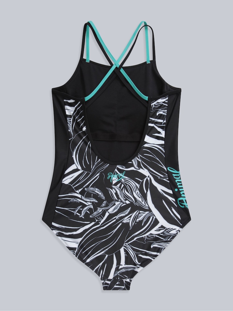 Animal Black Strappy Zora Womens Swimsuit - Image 2 of 5
