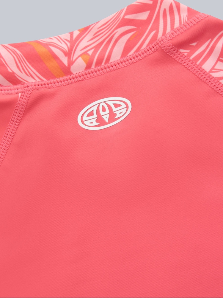 Animal Light Pink Womens Lucie Recycled Rash Vest - Image 8 of 8