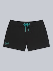 Animal Charcoal Black Womens Aurora Mini Quick Drying Boardshorts - Image 5 of 8