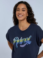 Animal Blue Womens Holly Script T-Shirt - Image 4 of 8