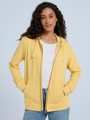 Animal Yellow Womens Nikki Organic Zip Through Hoodie - Image 1 of 8