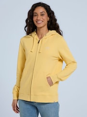 Animal Yellow Womens Nikki Organic Zip Through Hoodie - Image 2 of 8