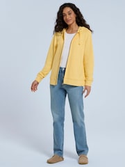 Animal Yellow Womens Nikki Organic Zip Through Hoodie - Image 3 of 8