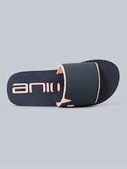 Animal Blue Womens Wave Sliders - Image 2 of 5