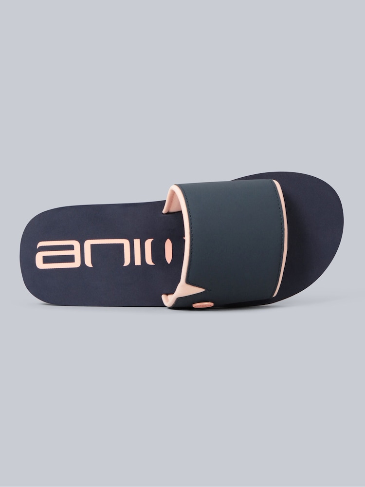 Animal Blue Womens Wave Sliders - Image 2 of 5