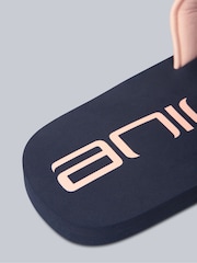Animal Blue Womens Wave Sliders - Image 5 of 5