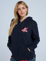 Animal Blue Blue Womens Maya Zip Up Hoodie - Image 1 of 9