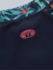 Animal Dark Blue Womens Lucie Quick Drying Rash Vest - Image 7 of 7