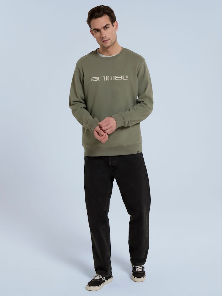 Animal Green Mens Driver Sweatshirt - Image 2 of 8