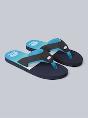 Animal Light Blue Mens Jekyl Flip-Flops - Image 1 of 5