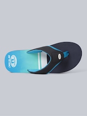 Animal Light Blue Mens Jekyl Flip-Flops - Image 2 of 5