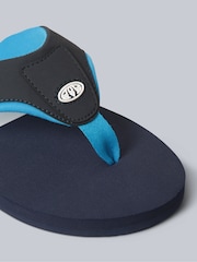 Animal Light Blue Mens Jekyl Flip-Flops - Image 4 of 5