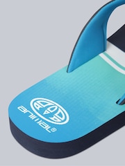 Animal Light Blue Mens Jekyl Flip-Flops - Image 5 of 5