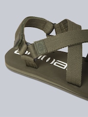 Animal Green Womens Drift Sandals - Image 4 of 6