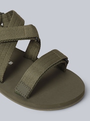 Animal Green Womens Drift Sandals - Image 5 of 6
