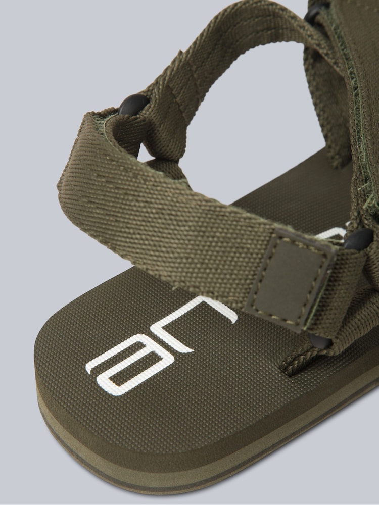 Animal Green Womens Drift Sandals - Image 6 of 6