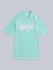 Animal Blue Kids Daisy Recycled Rash Vest - Image 1 of 4