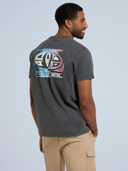 Animal Grey Mens Chase Relaxed 100% Cotton T-Shirt - Image 3 of 9