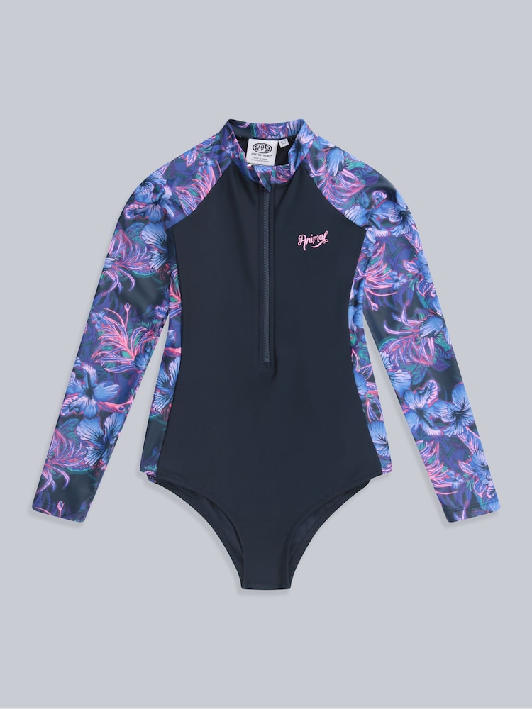Azul - Animal Kids Gala Quick Drying Surfsuit - Imagen 1 de 4