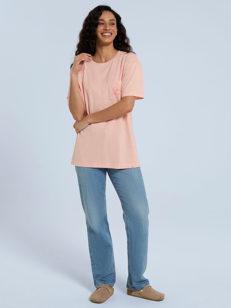 Pink - Animal Womens Elena Pocket T-Shirt - Bild 2 von 9