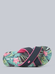 Animal Blue Womens Sandbar Sliders - Image 2 of 5