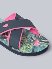Animal Blue Womens Sandbar Sliders - Image 4 of 5