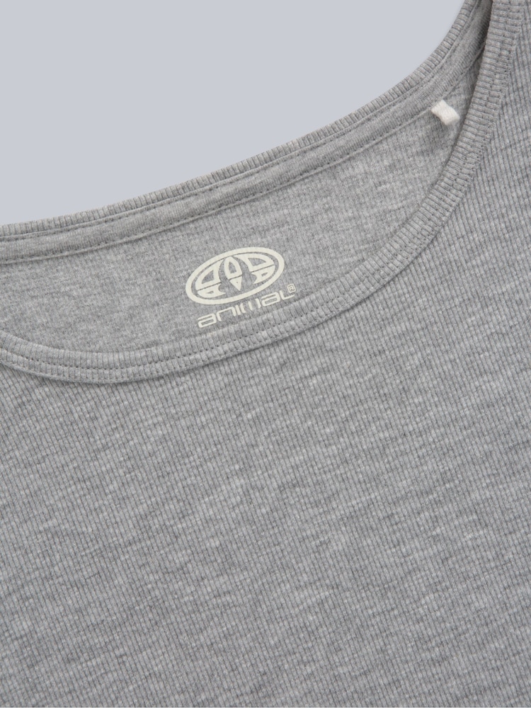 Animal Grey Womens Ribbed Tank - Image 3 of 4