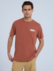 Animal Orange Mens Chase Organic Graphic T-Shirt - Image 2 of 9