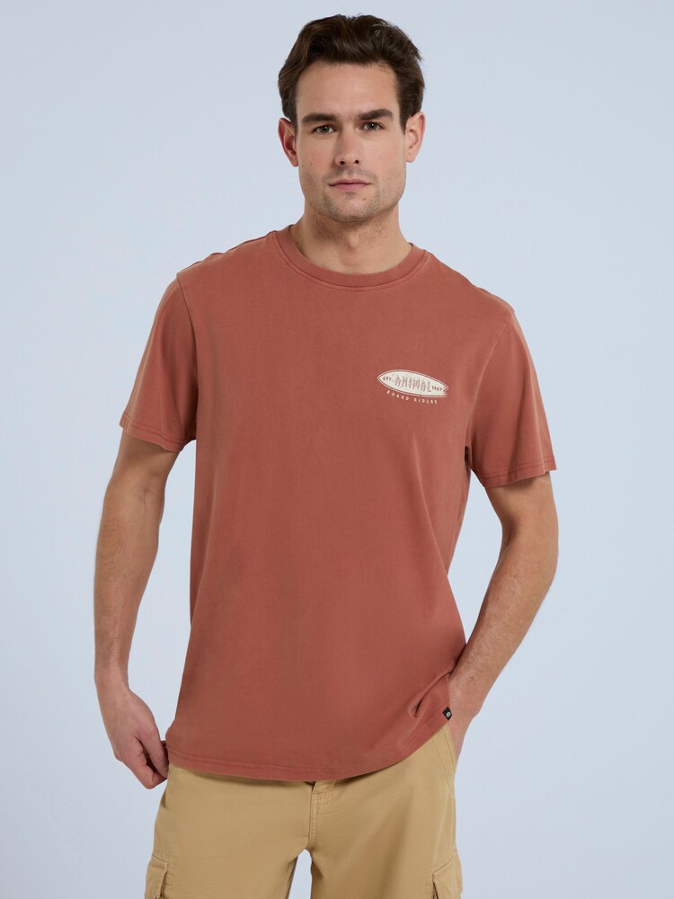 Animal Orange Mens Chase Organic Graphic T-Shirt - Image 2 of 9 Animal Orange Mens Chase Organic Graphic T-Shirt - Image 2 of 9