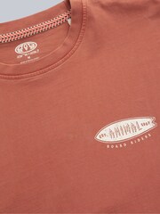 Animal Orange Mens Chase Organic Graphic T-Shirt - Image 8 of 9