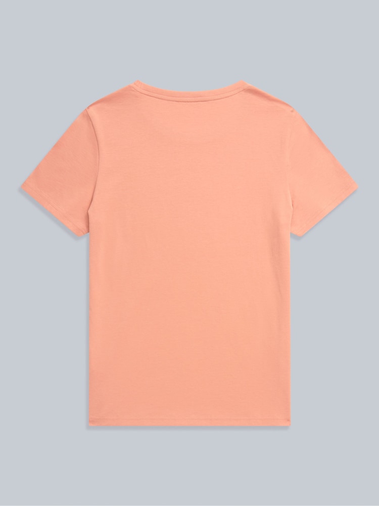 Animal Pink Womens Marina Script Logo T-Shirt - Image 2 of 4