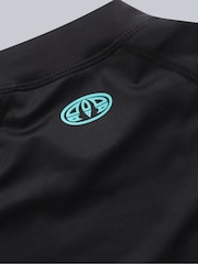Animal Charcoal Black Womens Lillie Printed Panel Quick Drying Rash Vest - Image 5 of 6