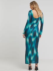 Simply Be – bedrucktes Maxikleid aus Netzstoff - Bild 2 von 4