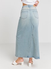 Simply Be Bestickter Denim-Maxirock im Western-Stil - Bild 2 von 4