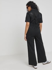 Simply Be Black 100% Cotton Twill Boilersuit - Image 2 of 4