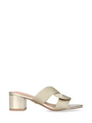 KG Kurt Geiger Gold Rosie Sandals - Image 1 of 5