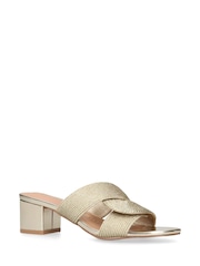 KG Kurt Geiger Gold Rosie Sandals - Image 2 of 5