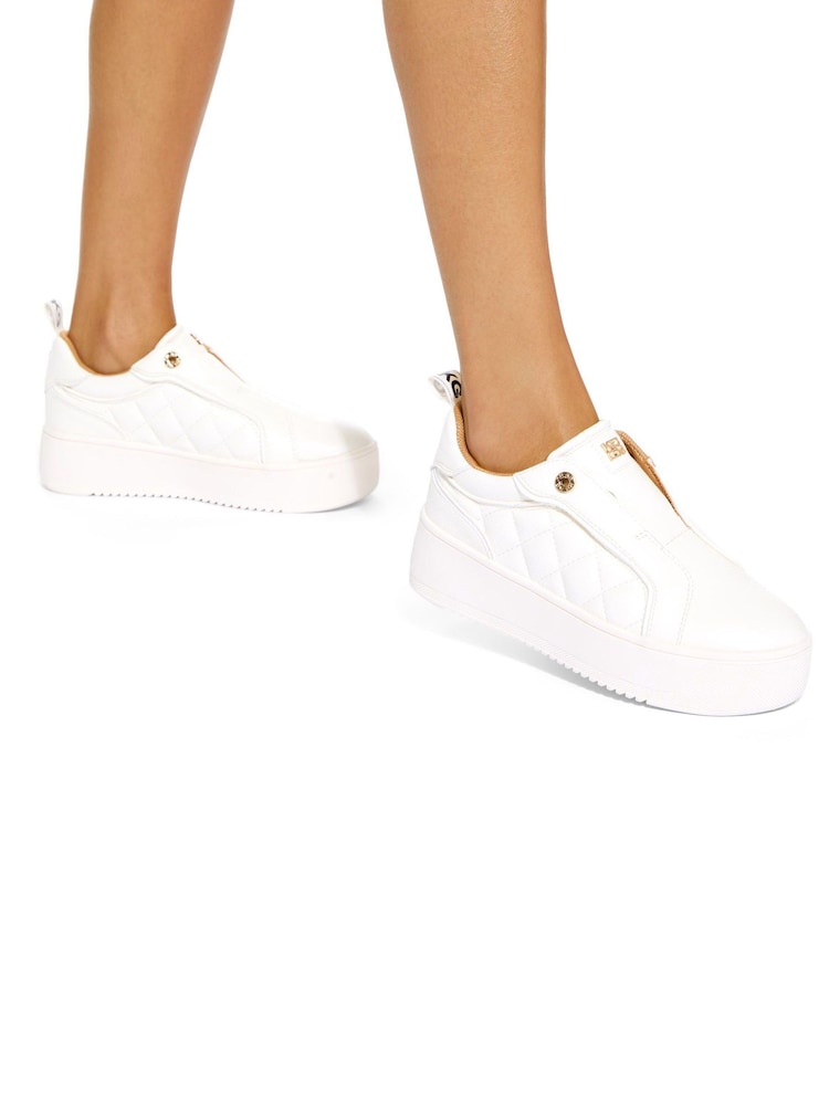 KG Kurt Geiger Lighter Laceless Quilt Trainers - Image 4 of 4