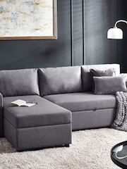 Julian Bowen Light Grey Angel Sofabed With Storage - Image 1 of 6