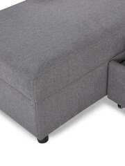 Julian Bowen Light Grey Angel Sofabed With Storage - Image 6 of 6