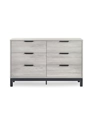 Julian Bowen Grey Oak Bali 6 Drawer Wide Chest - Image 3 of 6